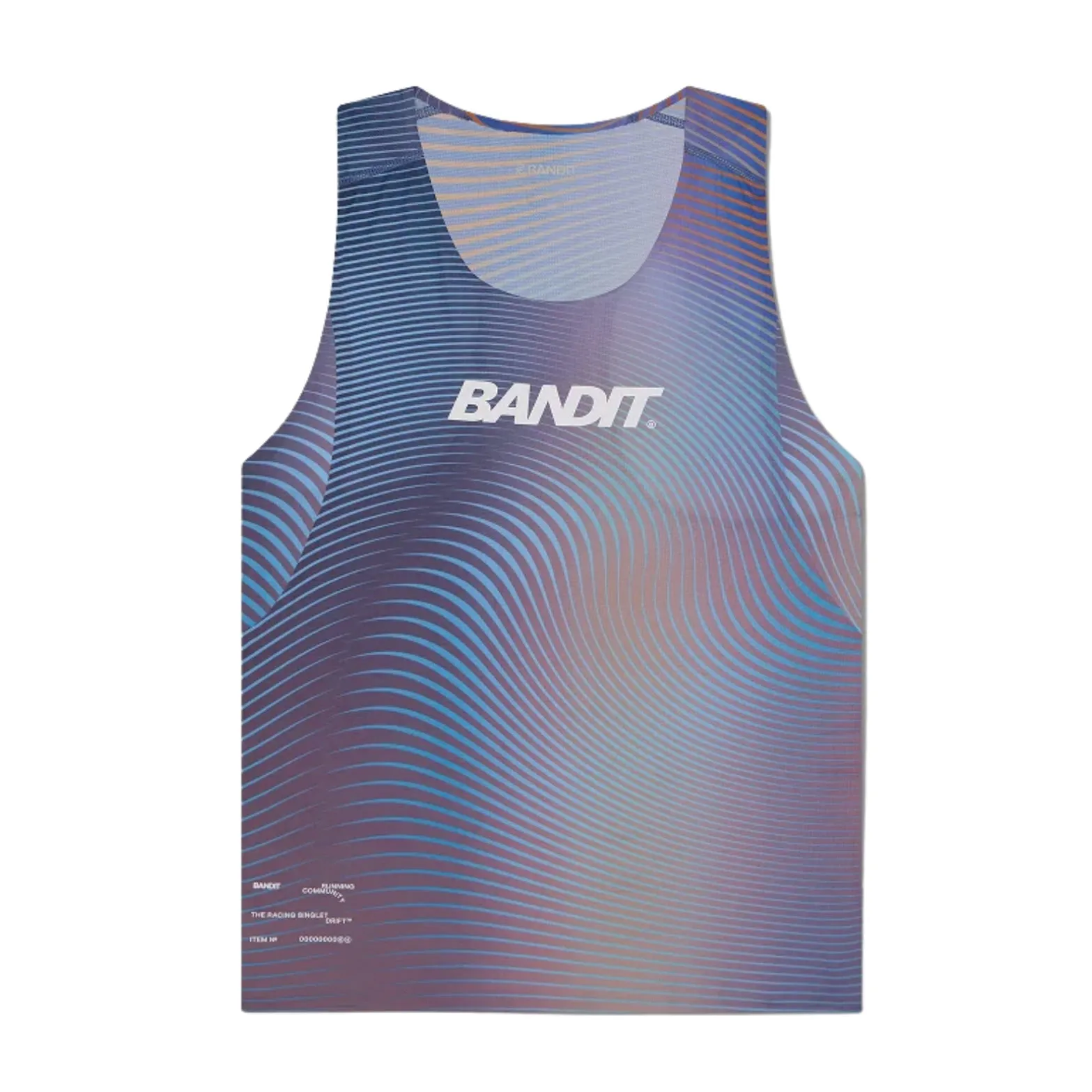 Men's Drift Mirage Racing Singlet Gradient Deep Peri Blue / Rust Return - on - investment - high