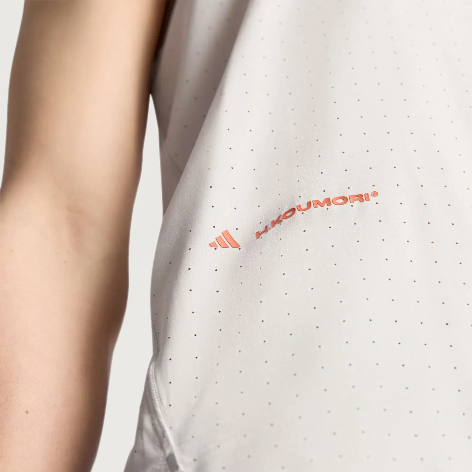 Men's Adi365 H.Koumori Running Tank Grey One Non Binding Waistband Moisture Transport Fabric