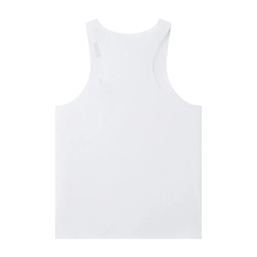 Men's Race Vest White Offense - capable