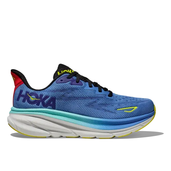 appliqued running option HOKA Men's Clifton 9 (Virtual Blue / Cerise)