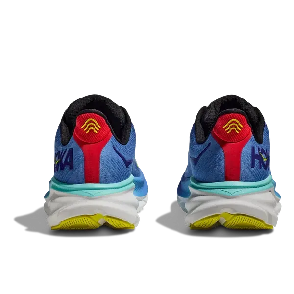 leather sole shoes Responsive Foam Compound HOKA Men's Clifton 9 (Virtual Blue / Cerise)