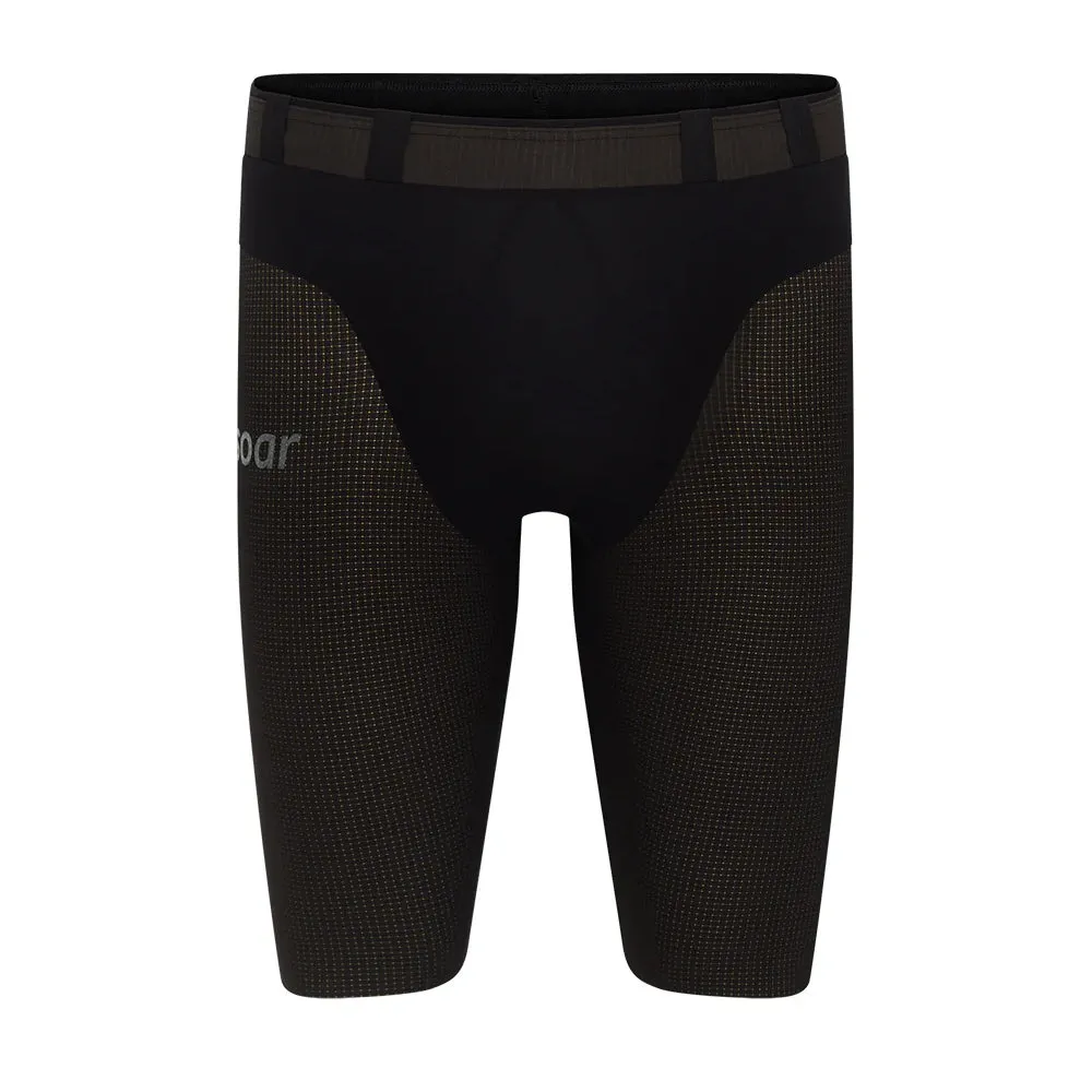 Soar Men's Marathon Speed Shorts Black v2 Moisture Wicking Technology Quick Dry Tech