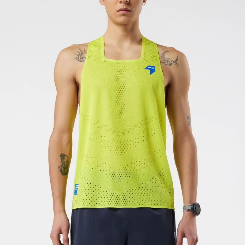 Comfortable Coat Nedao Men's QiFlow Racing Singlet - ONE CUT