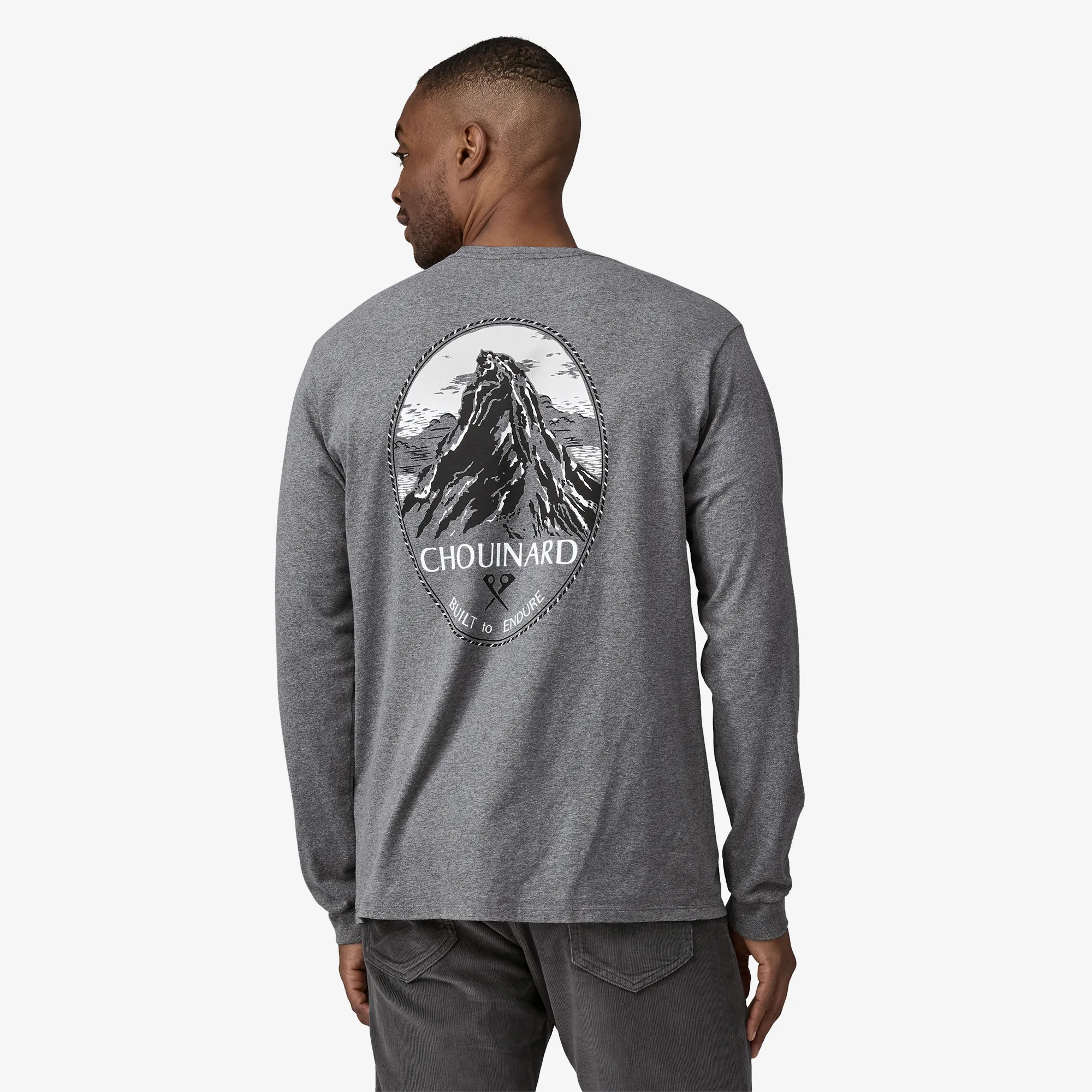 Men's Long-Sleeved Chouinard Crest Responsibili-Tee? Breathable Lining Outdoor Footwear