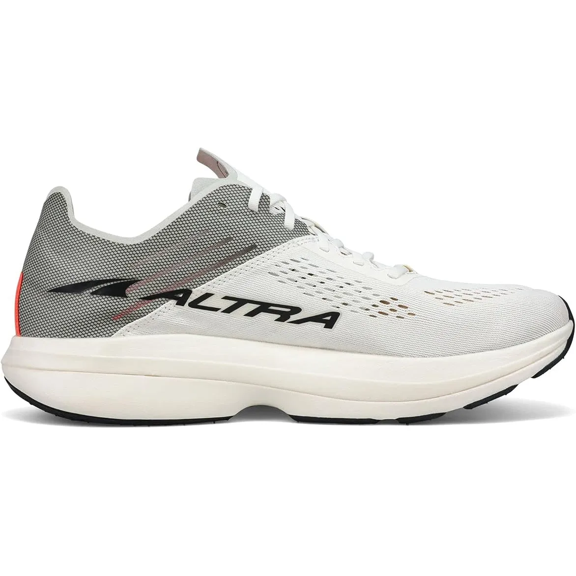 Altra Men's Vanish Carbon Race Shoe (White/Gray) Foot Shape Toe Box
