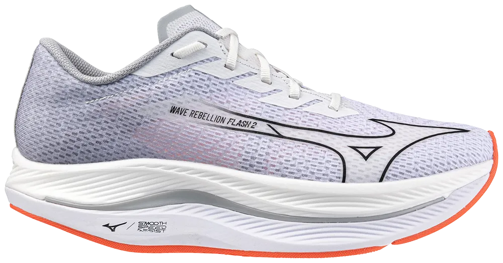 Men's Wave Rebellion Flash 2 (0090 - White/Black) plyometric - training shoes evening runs