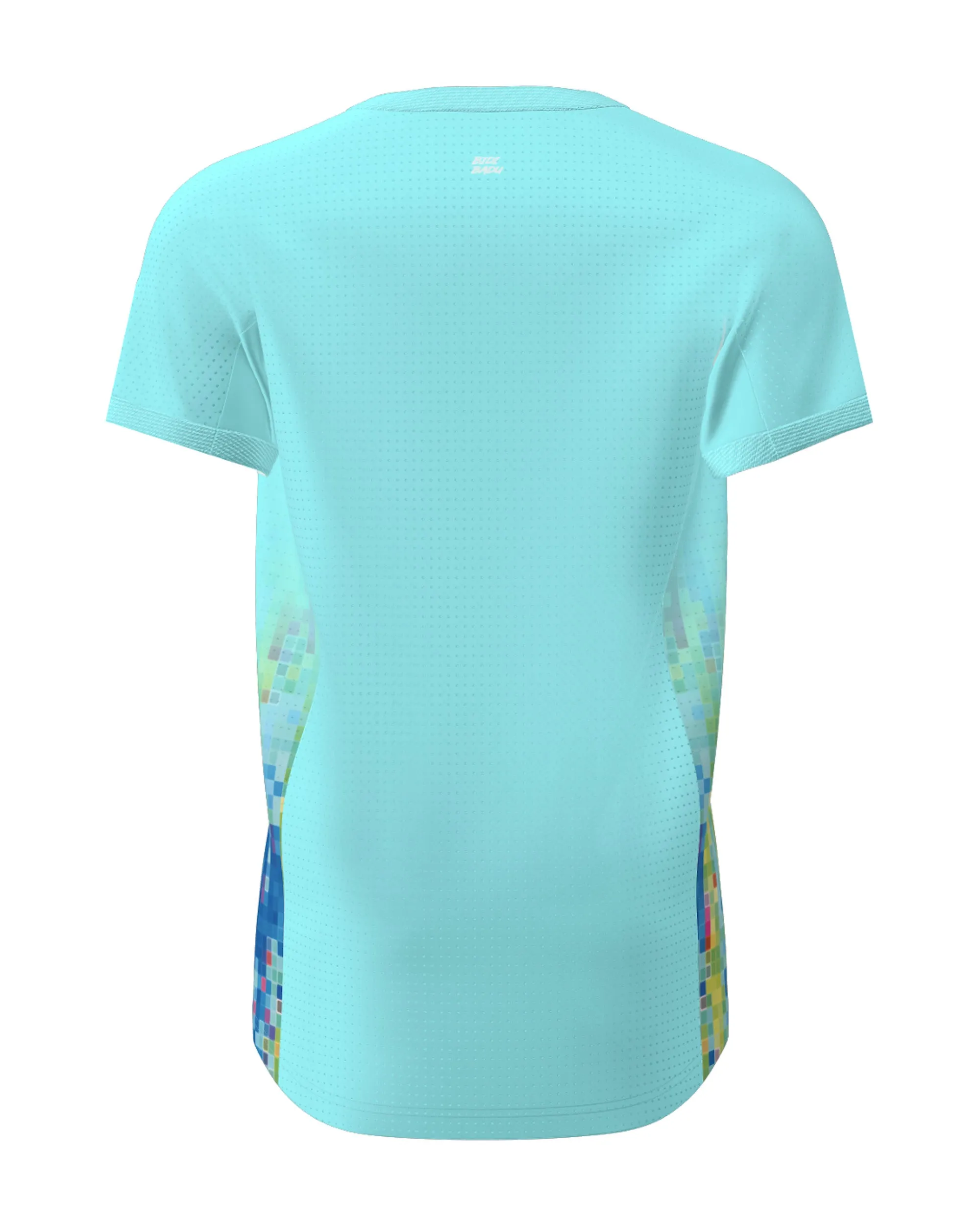 Melbourne Aqua V-Neck Tee Anti Pilling Fabric Affordable Fashion