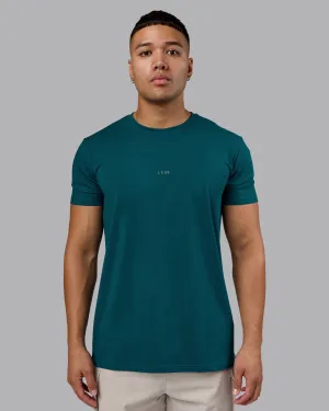 Soft Lining Printed Logo Base FLXCotton Tee - Blue Coral