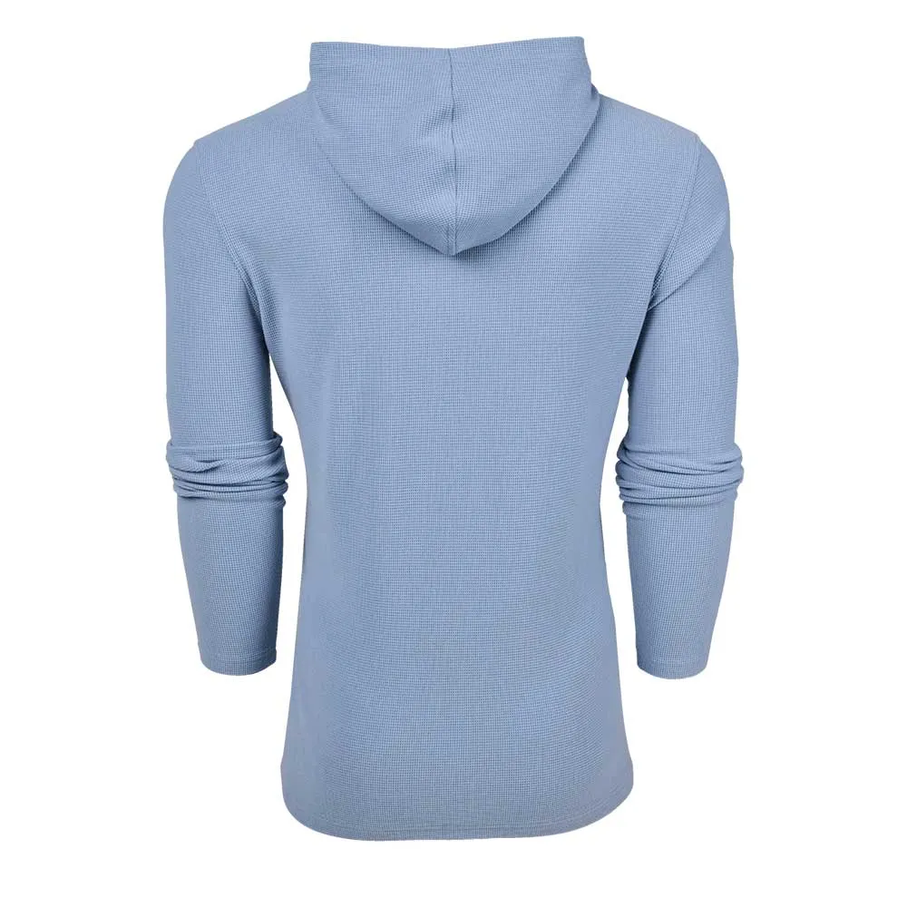 Long Sleeve Athleisure Look Men's Traverse Waffle Hoodie - Bonneville