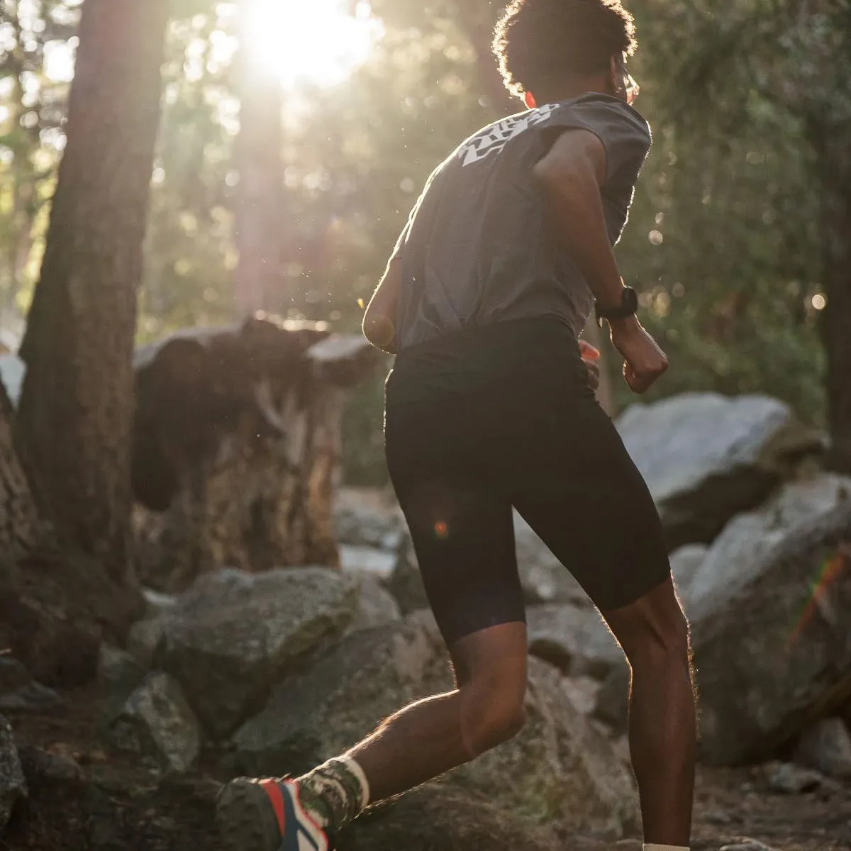 District Vision TomTom Half Tights Black Comfortable Design Hidden Storage Compartment