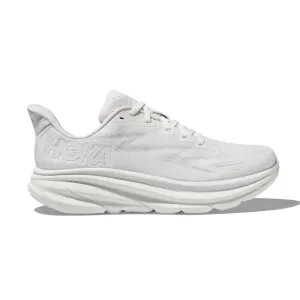 Impact Resistant Forefoot mud - resistant shoes Men's Clifton 9 Running Shoe - White/White - Regular (D)