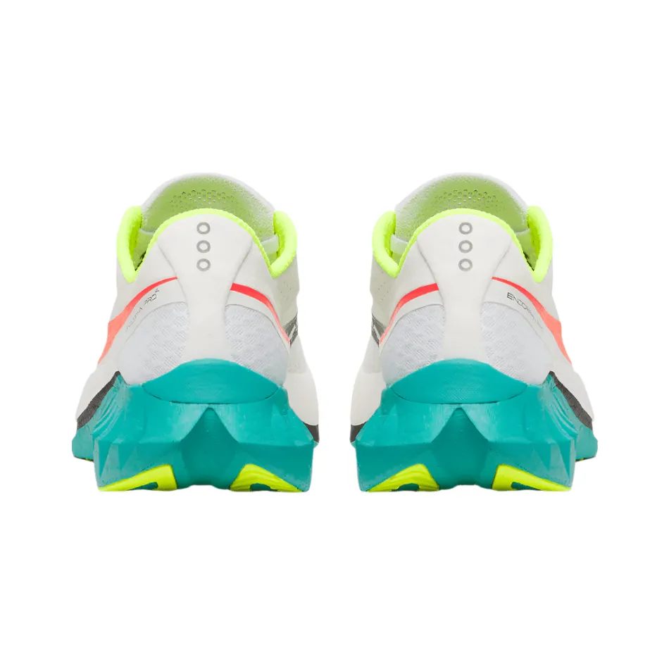 weekend running Saucony Men's Endorphin Pro 4 Running Shoes in White/Mutant AW25