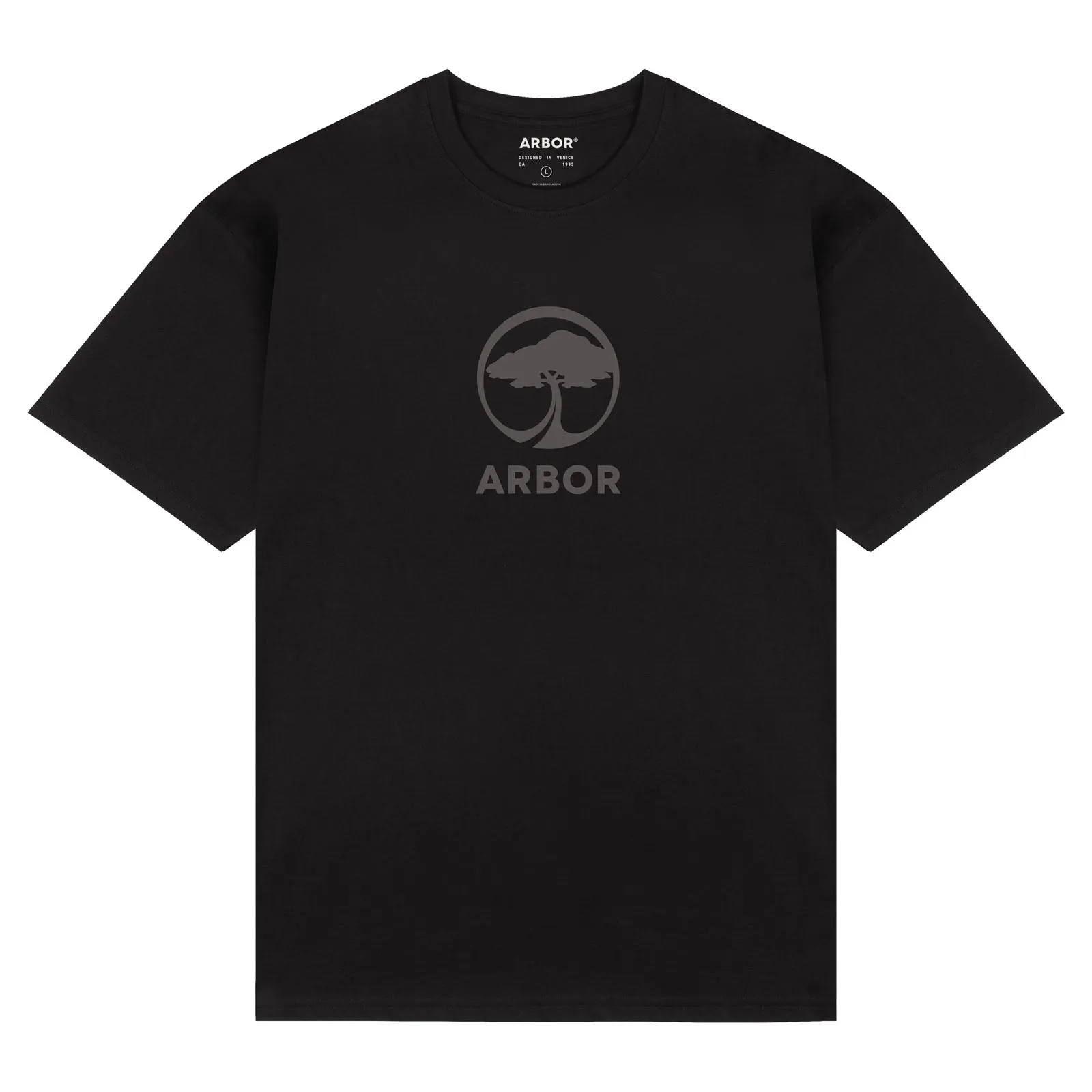 Cozy and Soft Anti microbial coating Landmark T-Shirt - Black