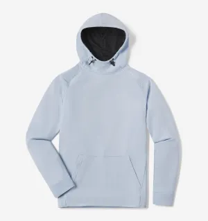 Men's Crossover Hoodie II (Sky Blue) Smooth Yarn Versatile Scarf