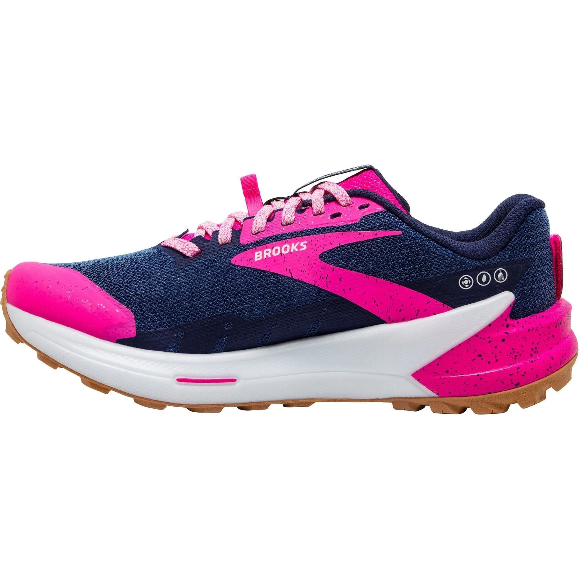 cross country shoes Brooks Catamount 2 Womens Trail Running Shoes - Navy