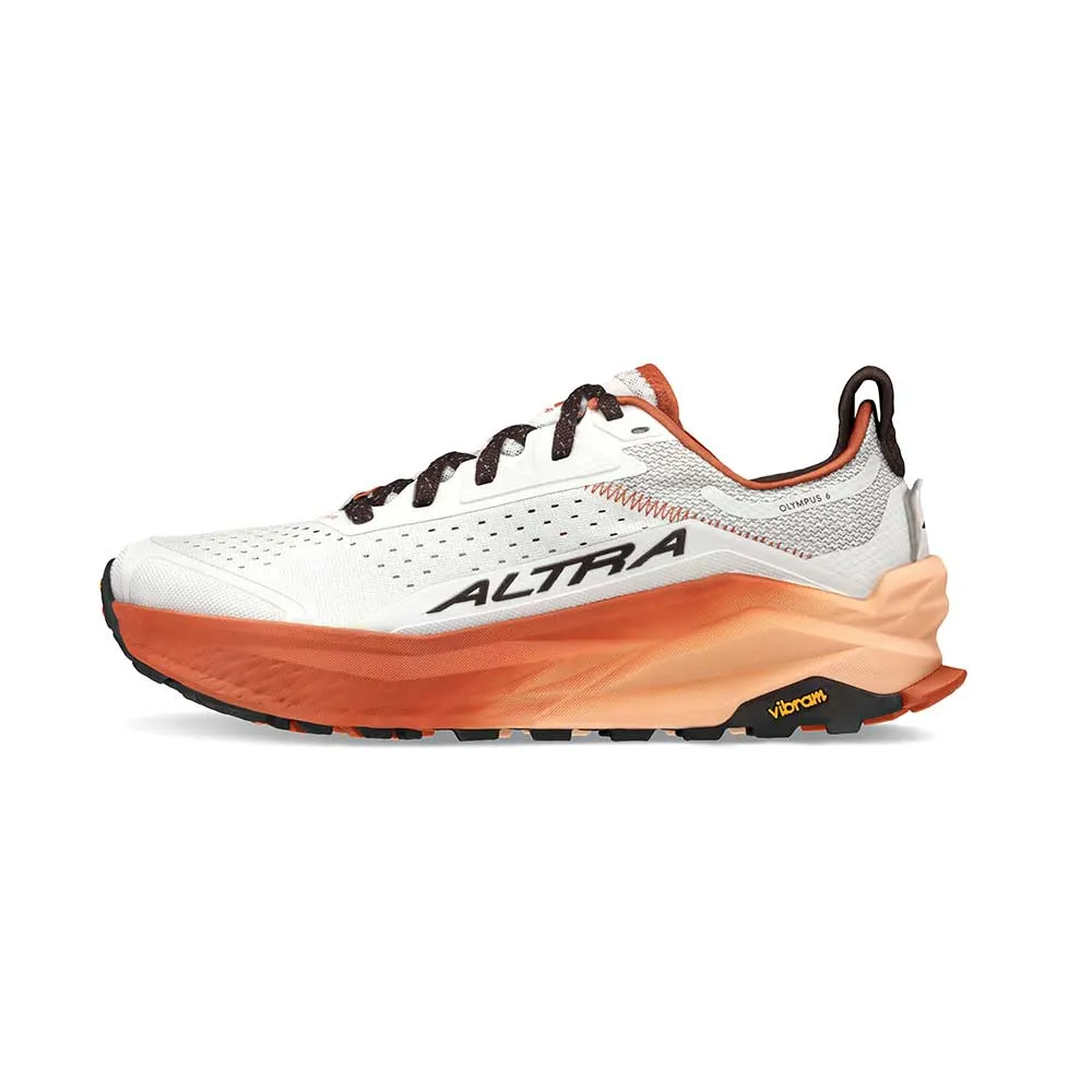 Men's Olympus 6 Running Shoe - Gray/Orange - Regular (D) speed training sneakers leather trail shoes