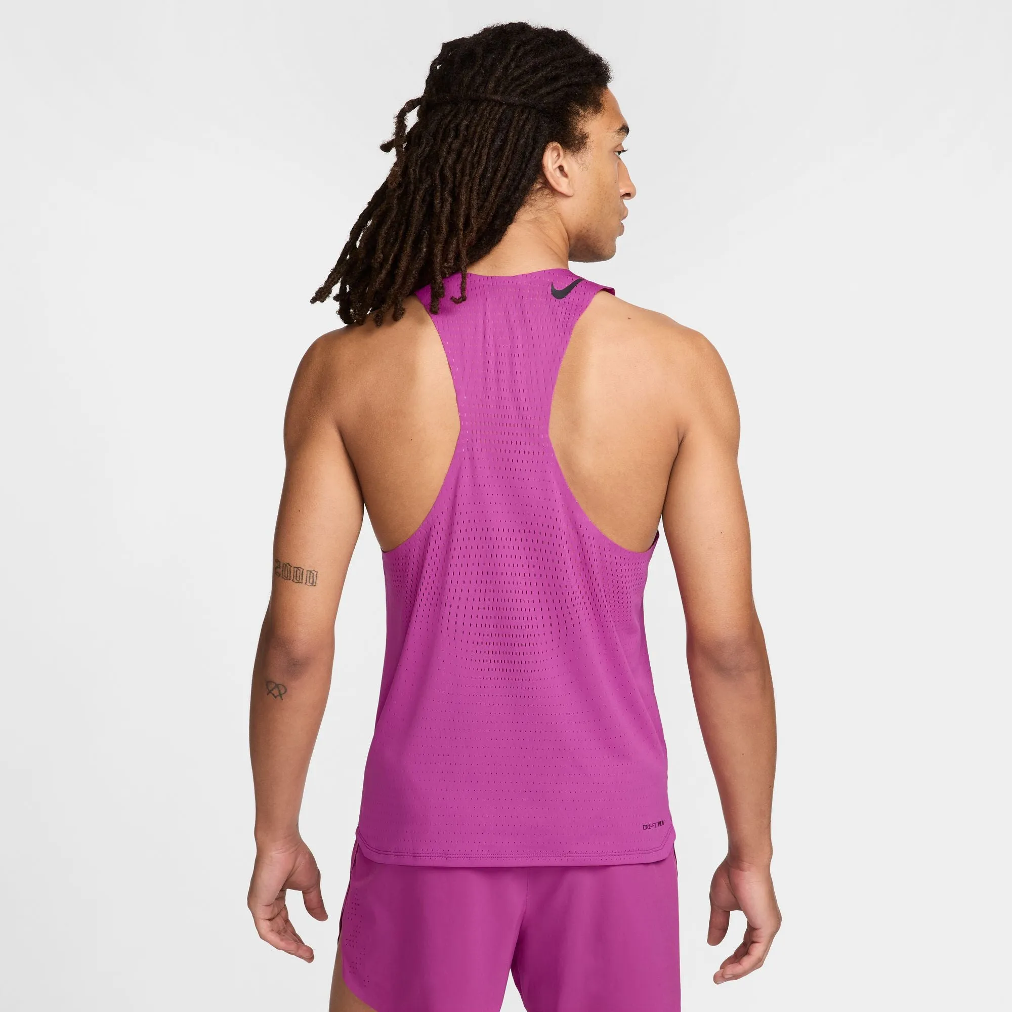 long - term storage Nike Men's Dri-FIT AeroSwift ADV Running Vest Hot Fuchsia / Black