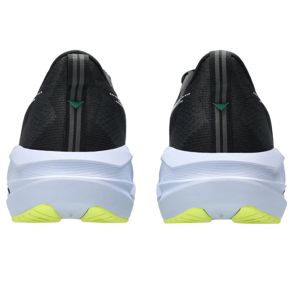 vertical - design shoes running with a gum rubber outsole ASICS Men's NOVABLAST 5 Running Shoes in Black/Blue Fade AW25