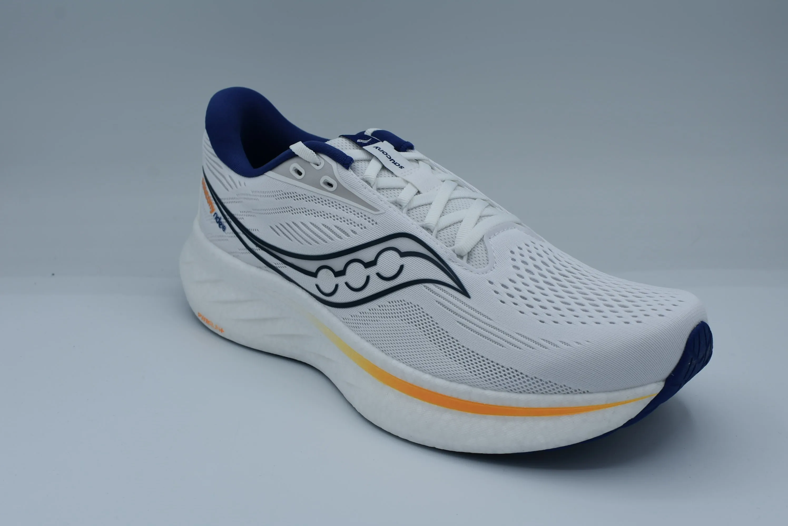 Saucony Ride 18 Men toe - spring shoes Dual Compound Outsole