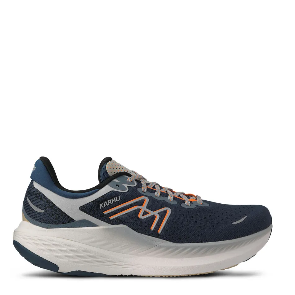 Karhu Men's Mestari Run 1.5 Running Shoes in Titan/Shocking Orange AW25 Long Distance Run Breathable