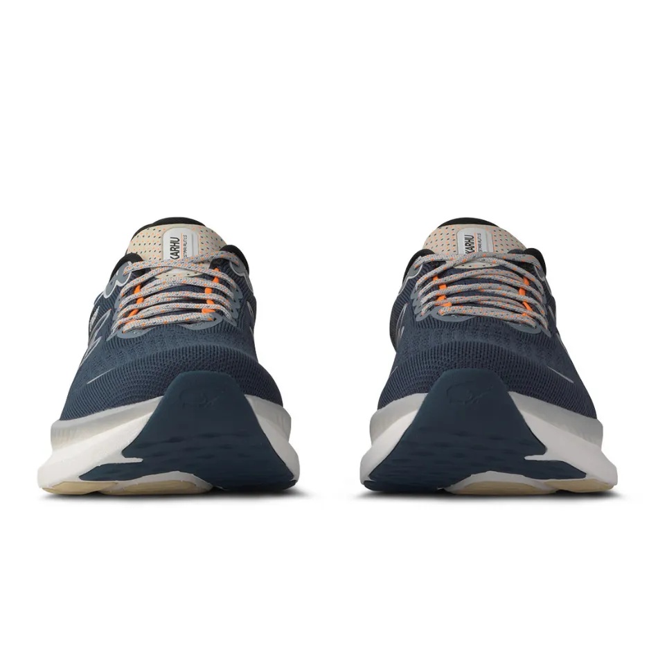 Road - approved running on a treadmill shoes Karhu Men's Mestari Run 1.5 Running Shoes in Titan/Shocking Orange AW25
