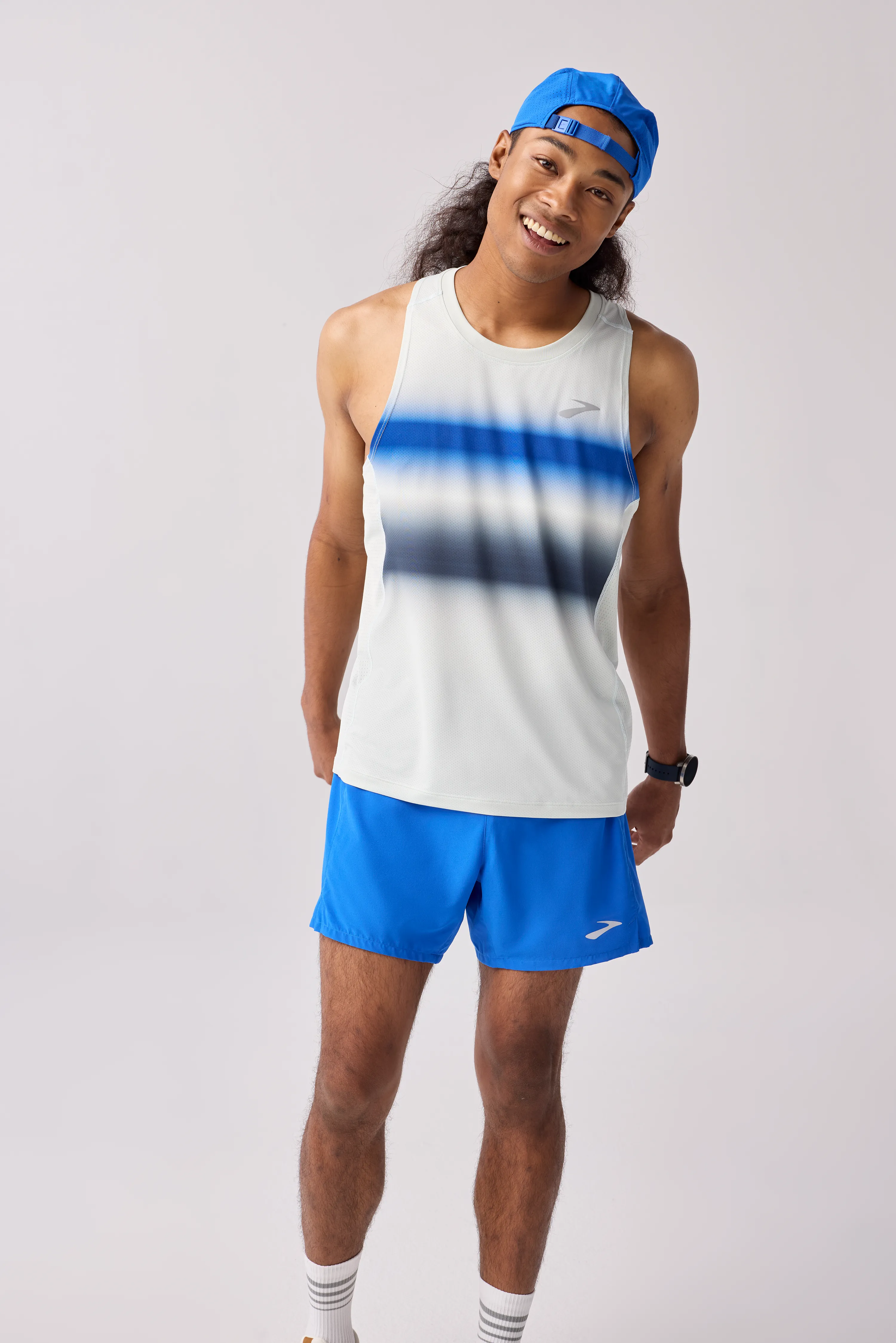 NonRestrictiveFit Baby Soft Men's Atmosphere Singlet 3.0 (156 - Smoke/Shadow Stripe)