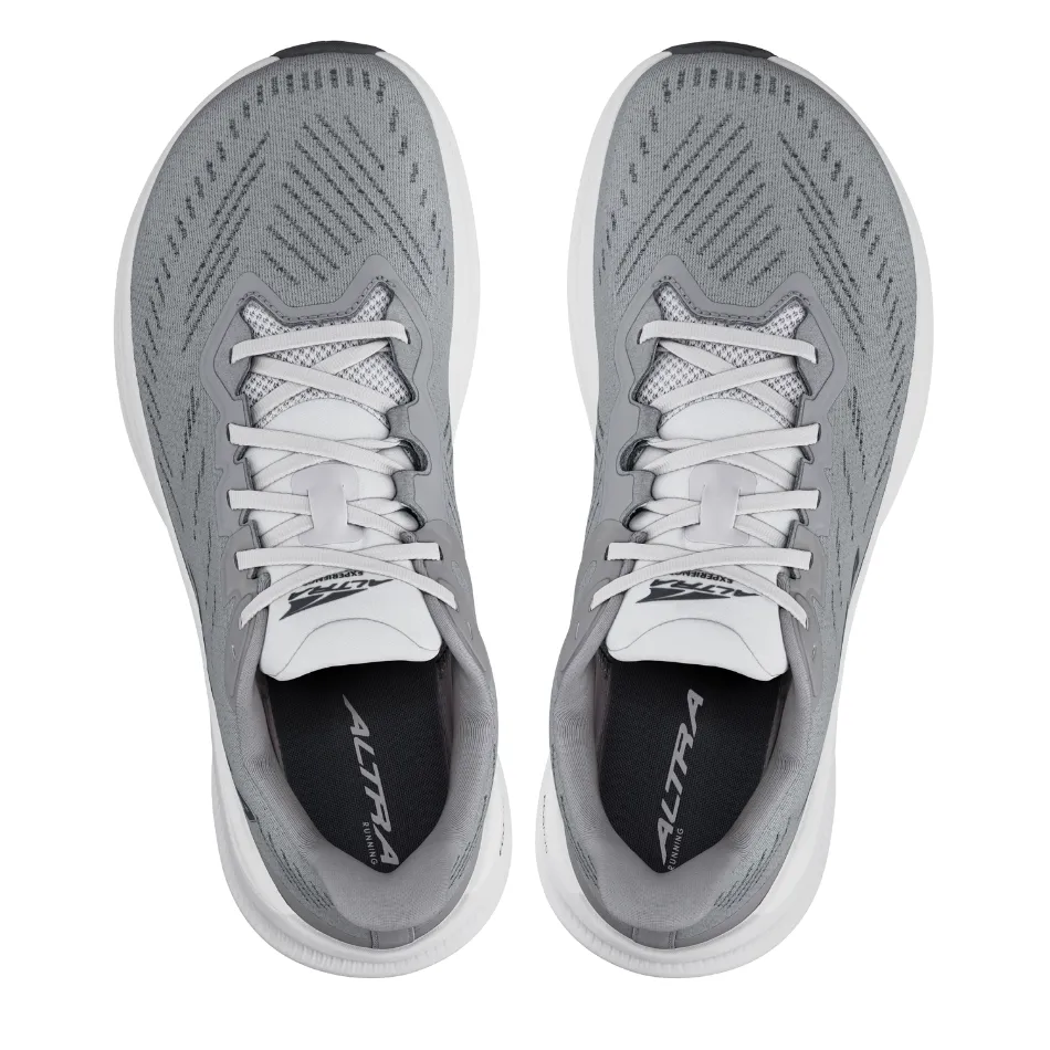 Altra Men's Experience Flow 2 Running Shoes in Gray AW25 Quick - release open - toe shoes