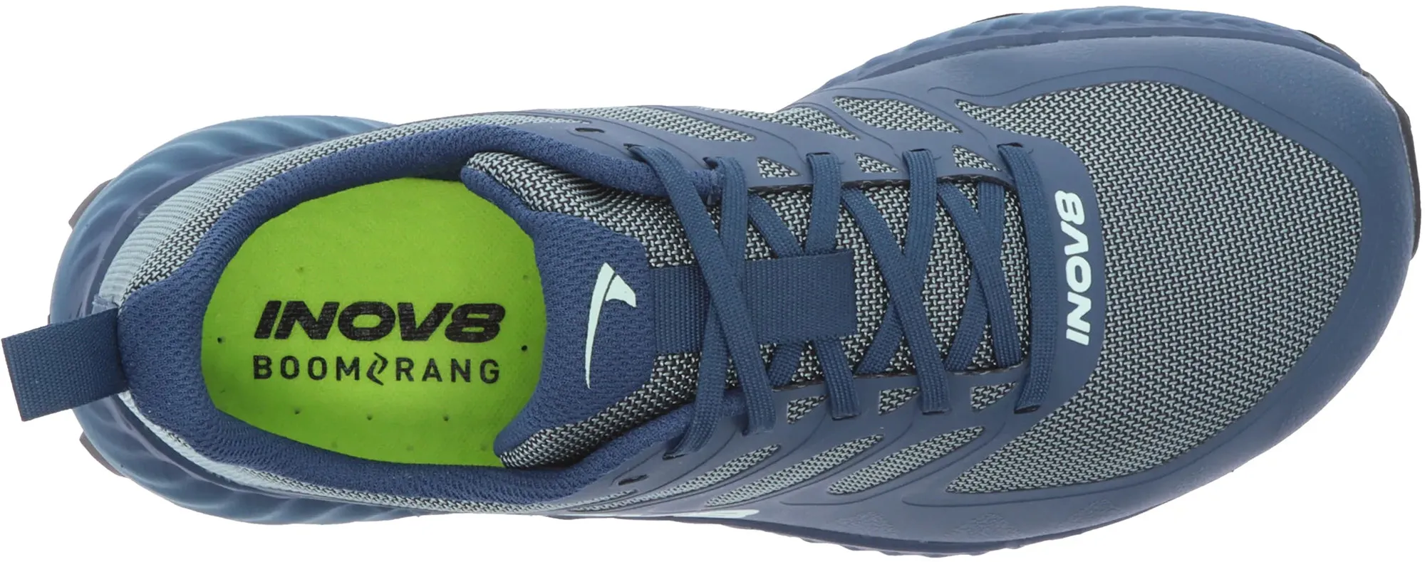 Inov8 MudTalon Womens Trail Running Shoes - Blue Crash Pad Heel recovery trail shoes