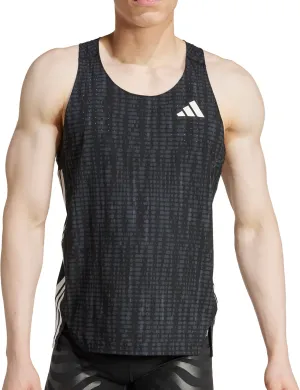 adidas Adizero Mens Running Vest - Black low - power