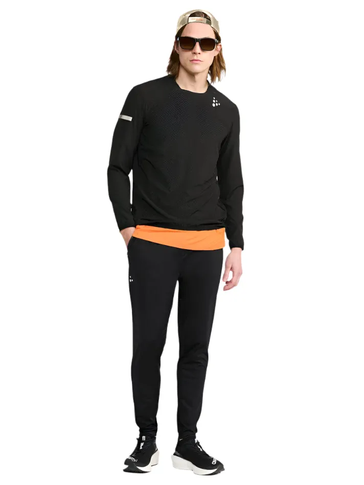 Craft Men's Hypervent Long Sleeved Wind Top 2 Black SS25 Chill Style Simple Wear