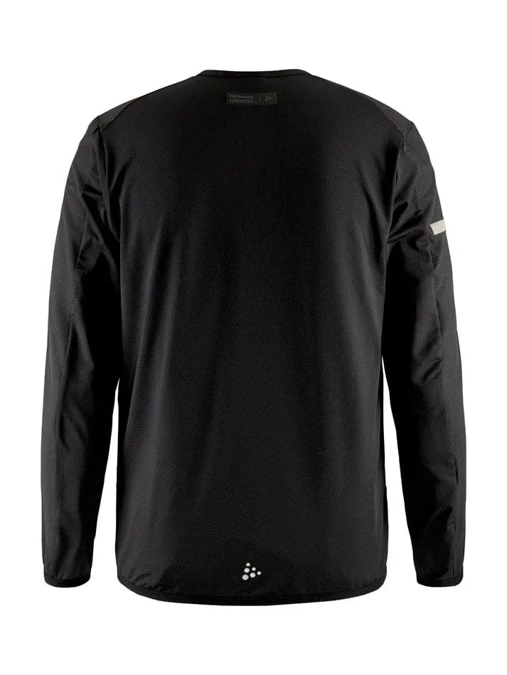 Anti Pill Surface Craft Men's Hypervent Long Sleeved Wind Top 2 Black SS25