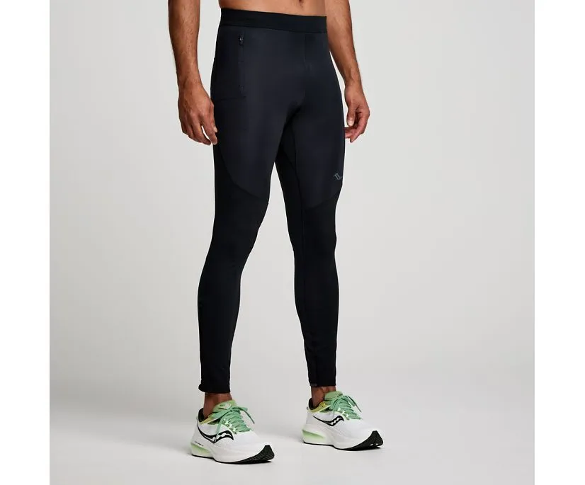 Saucony | Runshield Tight | Men's | Black Home Lounge Thermal Warm Street Comfort