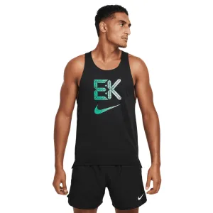 Anti Static Treatment rural scene Nike Men's Dri-FIT Fast Kipchoge Running Vest Black / Stadium Green