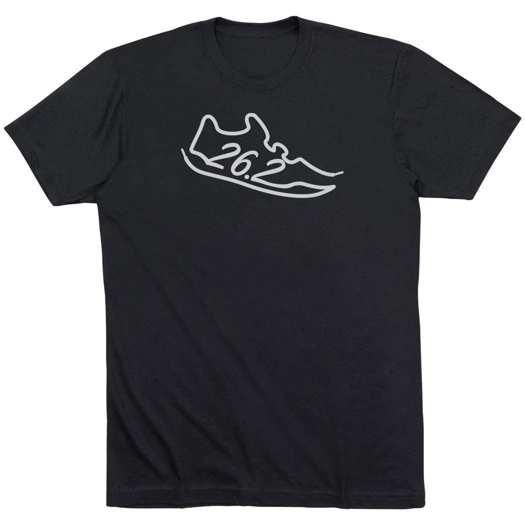 Smooth Flatlock Stitching Running Short Sleeve T-Shirt - 26.2 Run Shoe