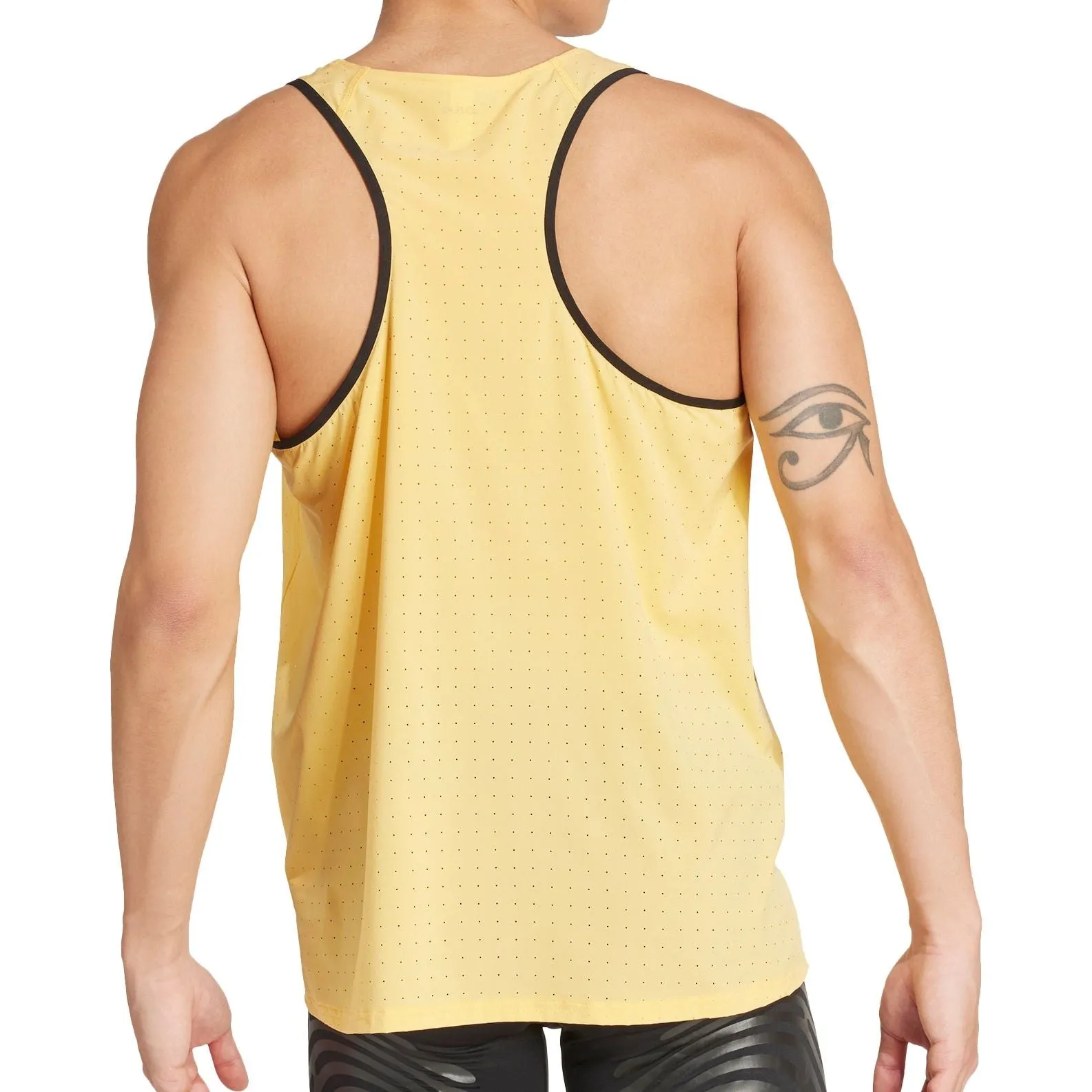 Premium Fabric Blend adidas Adizero Mens Running Vest - Yellow
