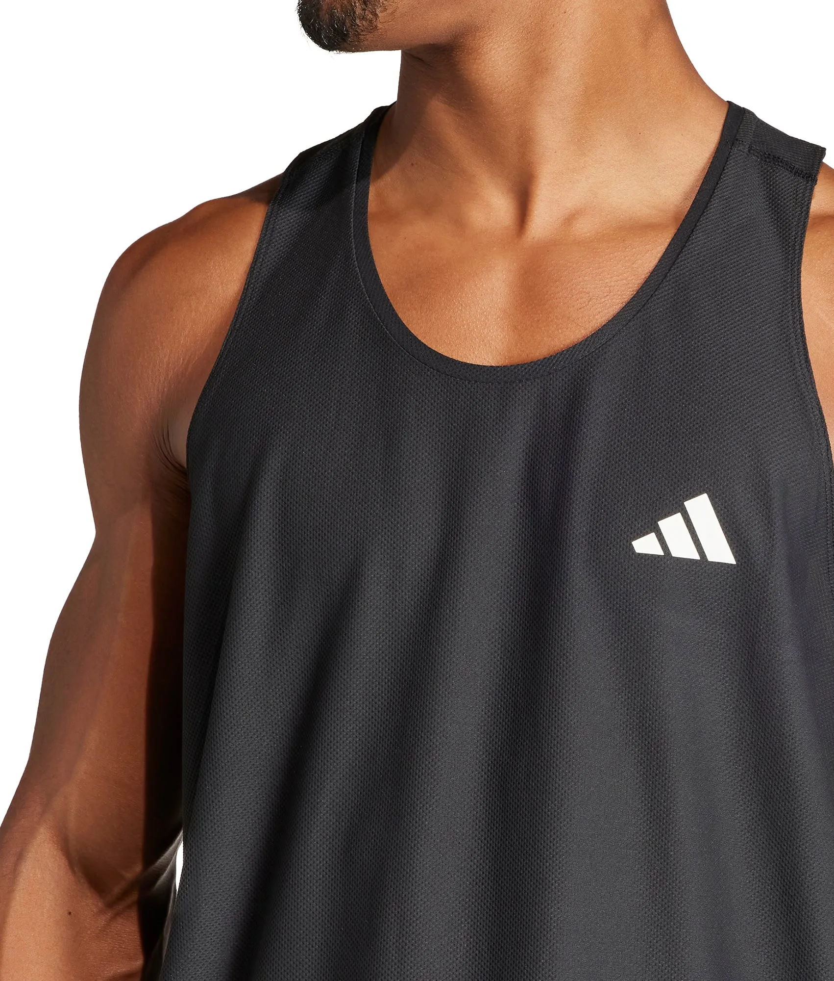 Urban Smooth adidas Own The Run Mens Running Vest - Black