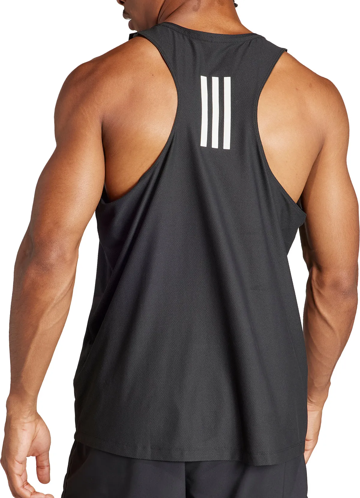 difficult to operate Quick Release Closure adidas Own The Run Mens Running Vest - Black