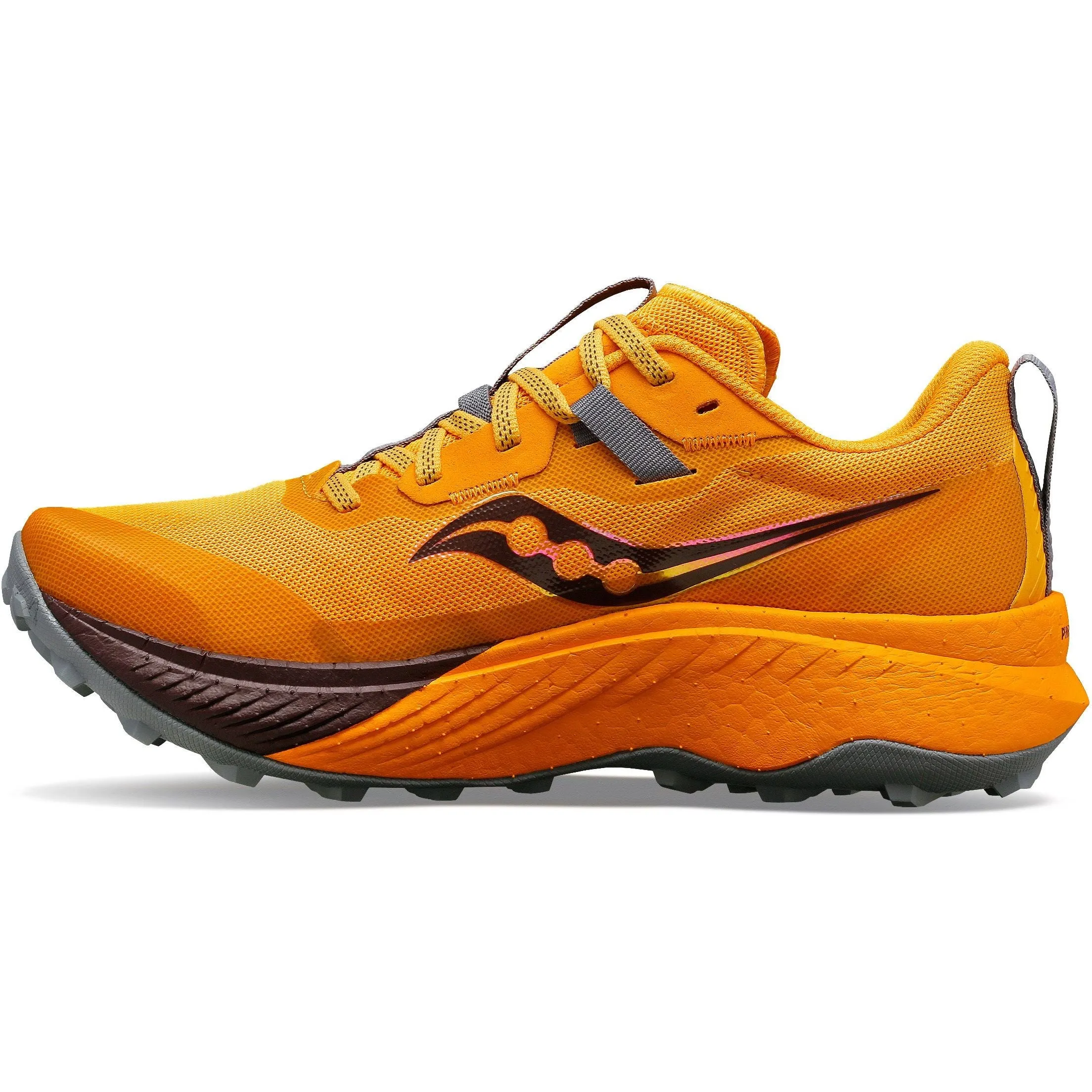 Wide toe box off trail sneakers Saucony Endorphin Edge Womens Trail Running Shoes - Orange