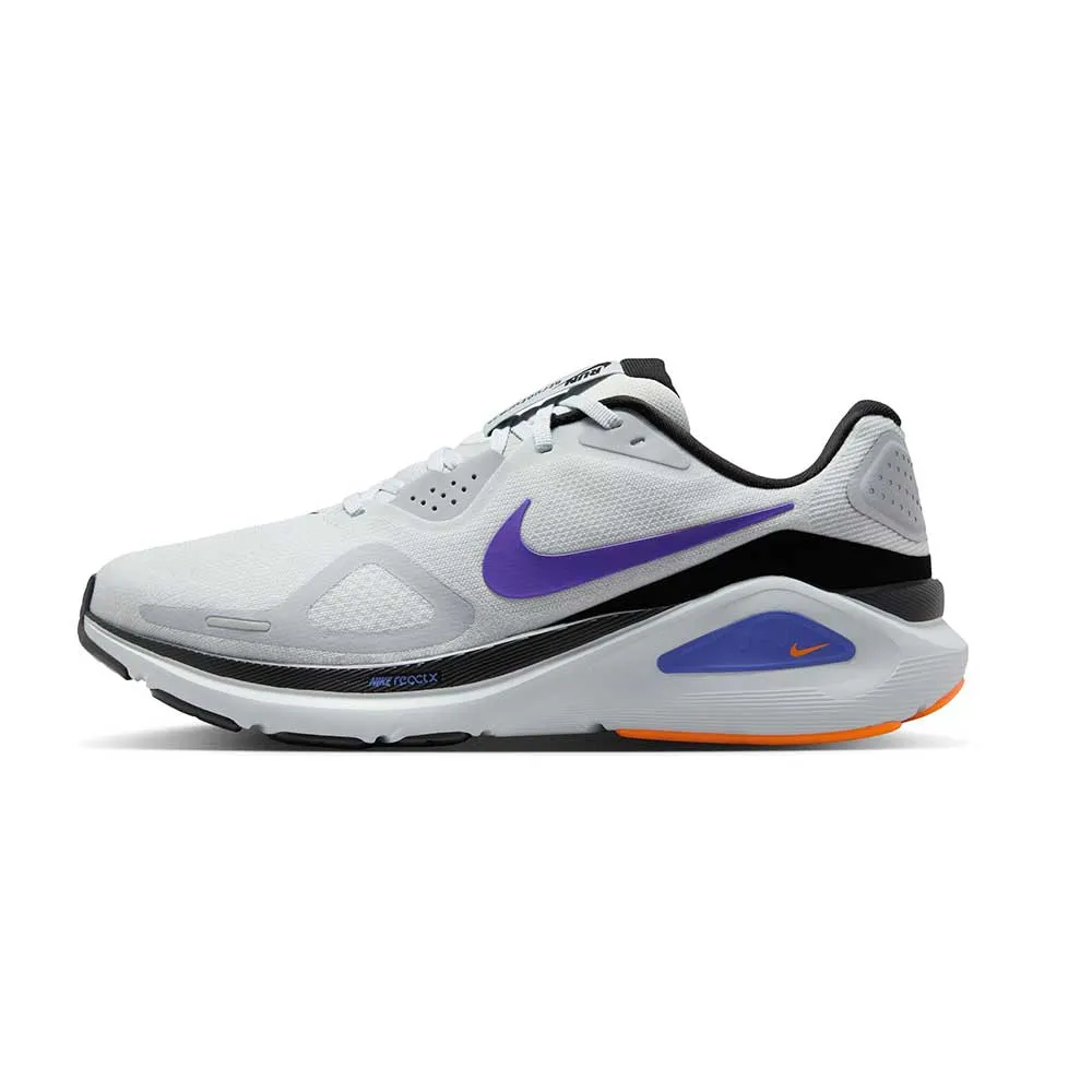 Long - lasting Performance Men's Nike Structure 26 Running Shoe - Pure Platinum/Persian Violet/Wolf Grey - Regular (D)