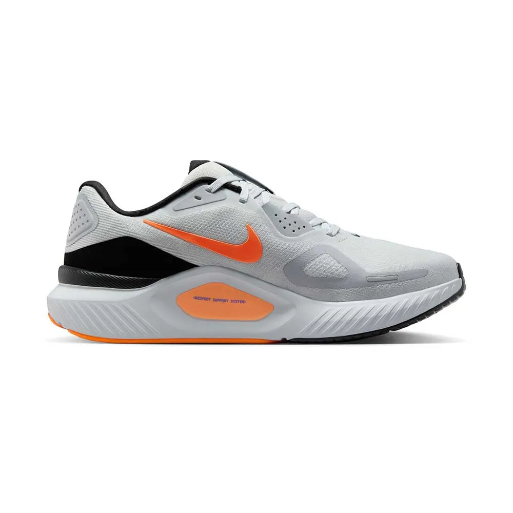 Men's Nike Structure 26 Running Shoe - Pure Platinum/Persian Violet/Wolf Grey - Regular (D) fitness gear Tension Adjustment Laces