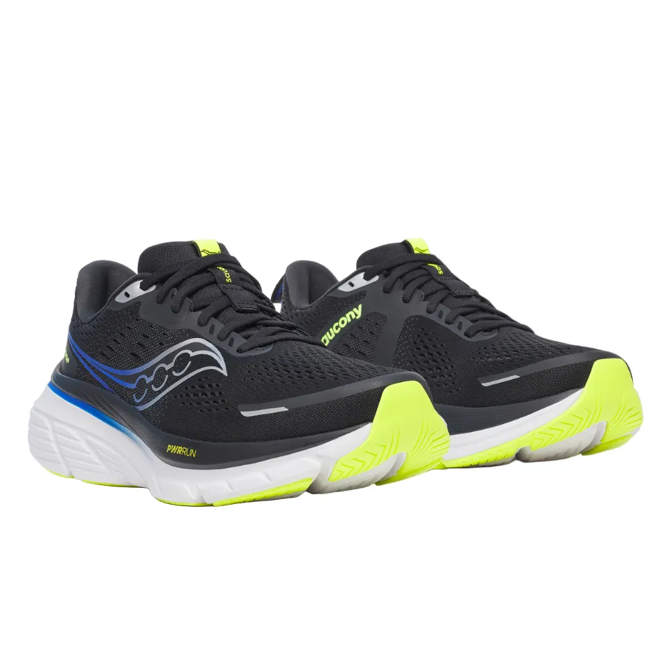 Saucony Men's Guide 18 Running Shoes in Black/Lapis - Online Exclusive stadium