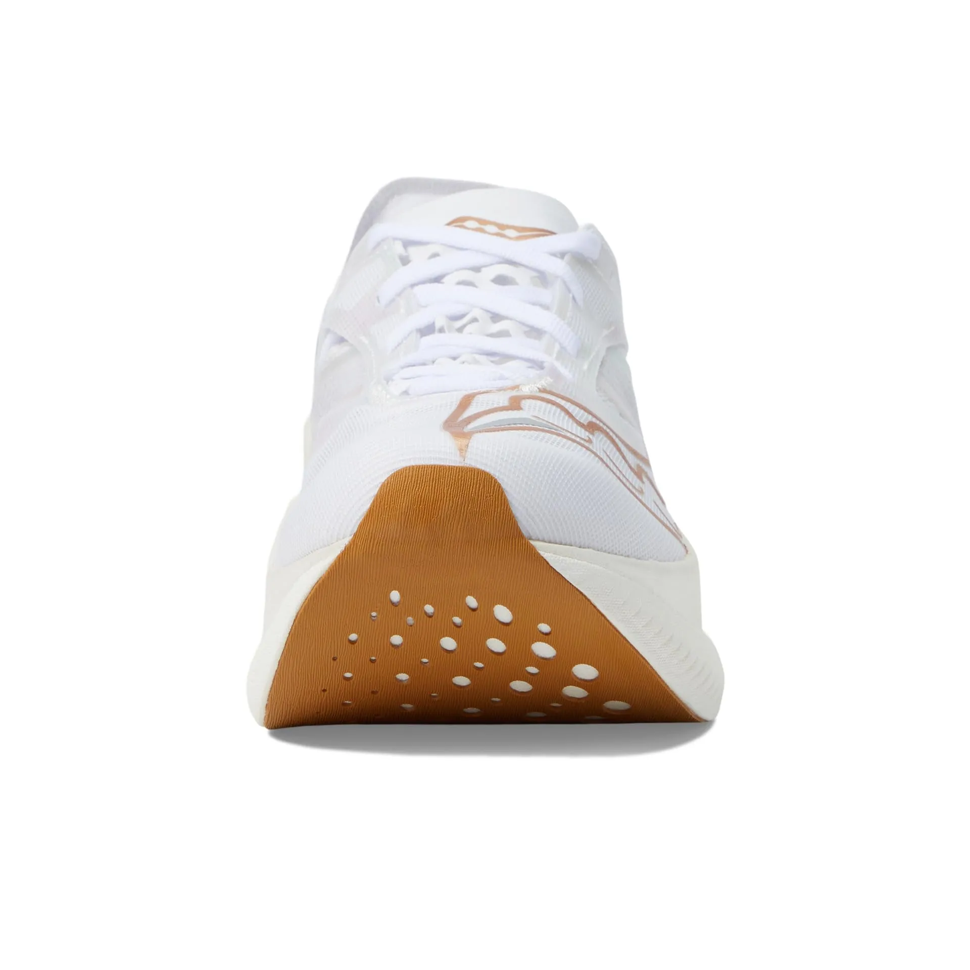 wide - fit Saucony Women's Endorphin Elite (White/Gold)