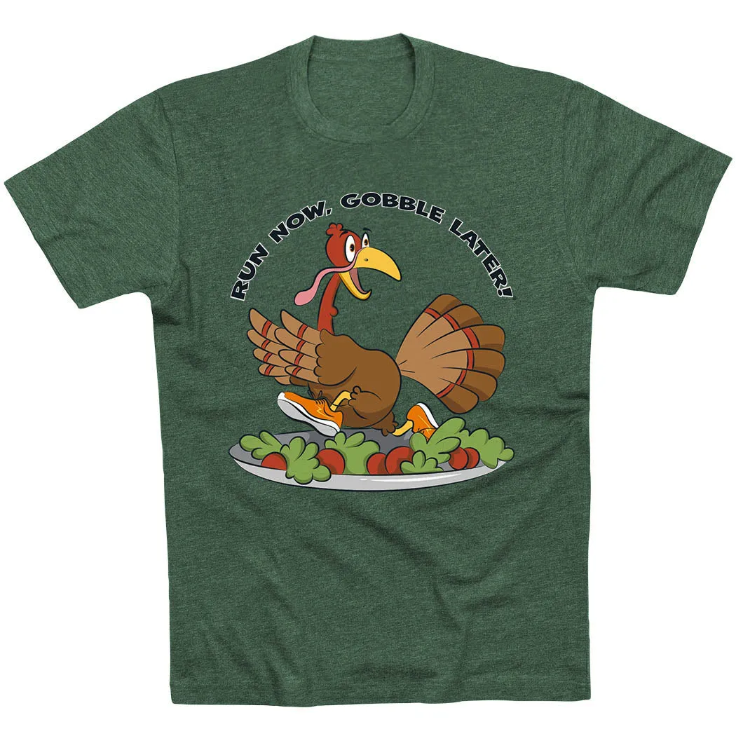 Versatile Comfort Wear Bohemian style Running Short Sleeve T-Shirt - Run Now Gobble Later?