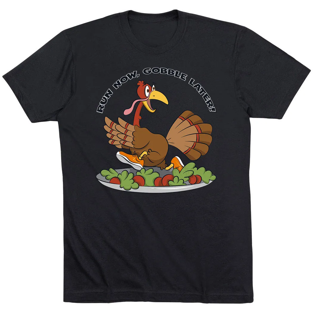 HeatResistantMaterial Running Short Sleeve T-Shirt - Run Now Gobble Later?