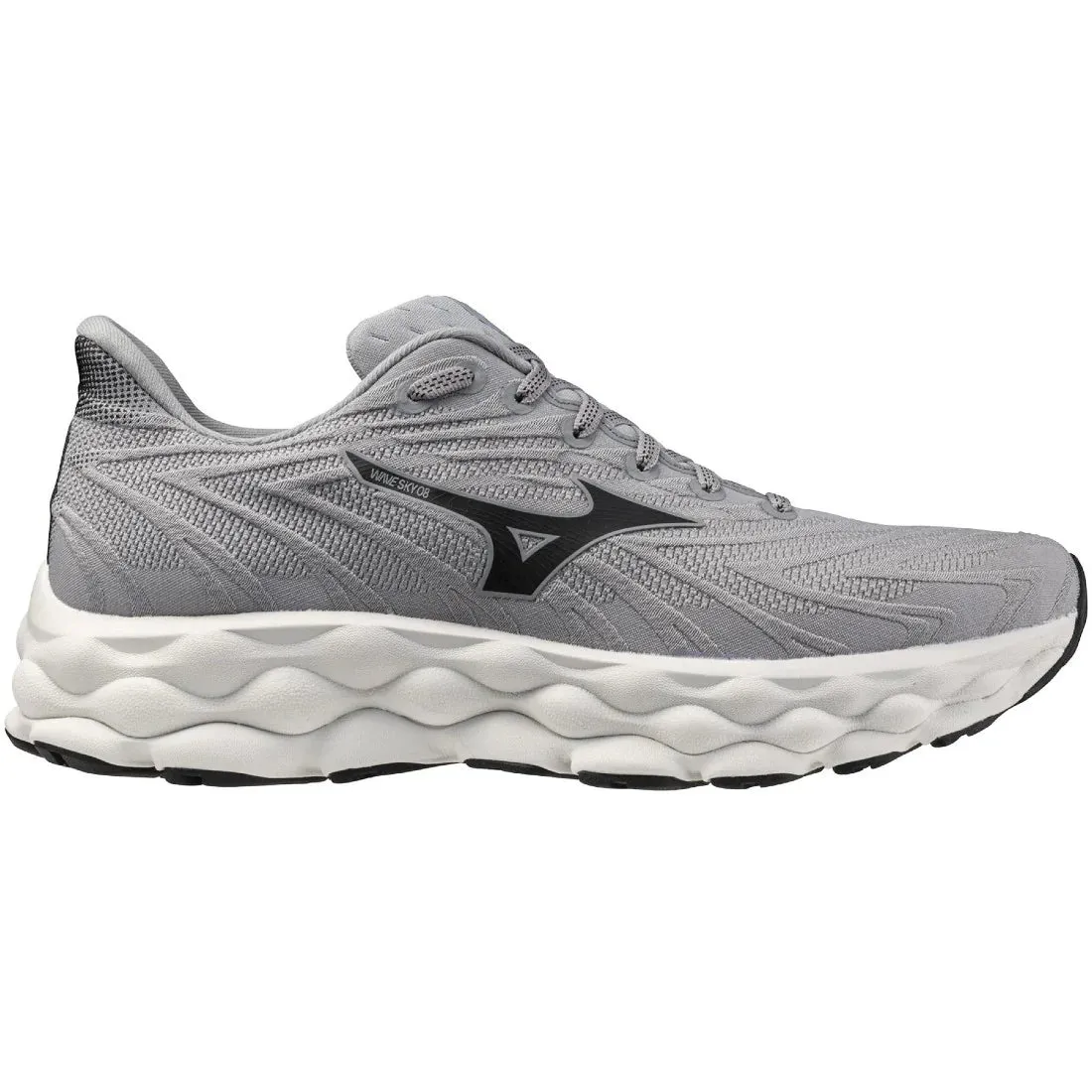Flexible sole construction Ventilation - holes Men's Wave Sky 8 (UG90 - Ultimate Grey/Black)
