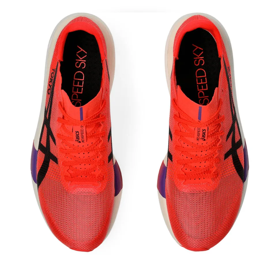 ASICS Unisex METASPEED SKY TOKYO Running Shoes in Flash Red/Black AW25 running footgear