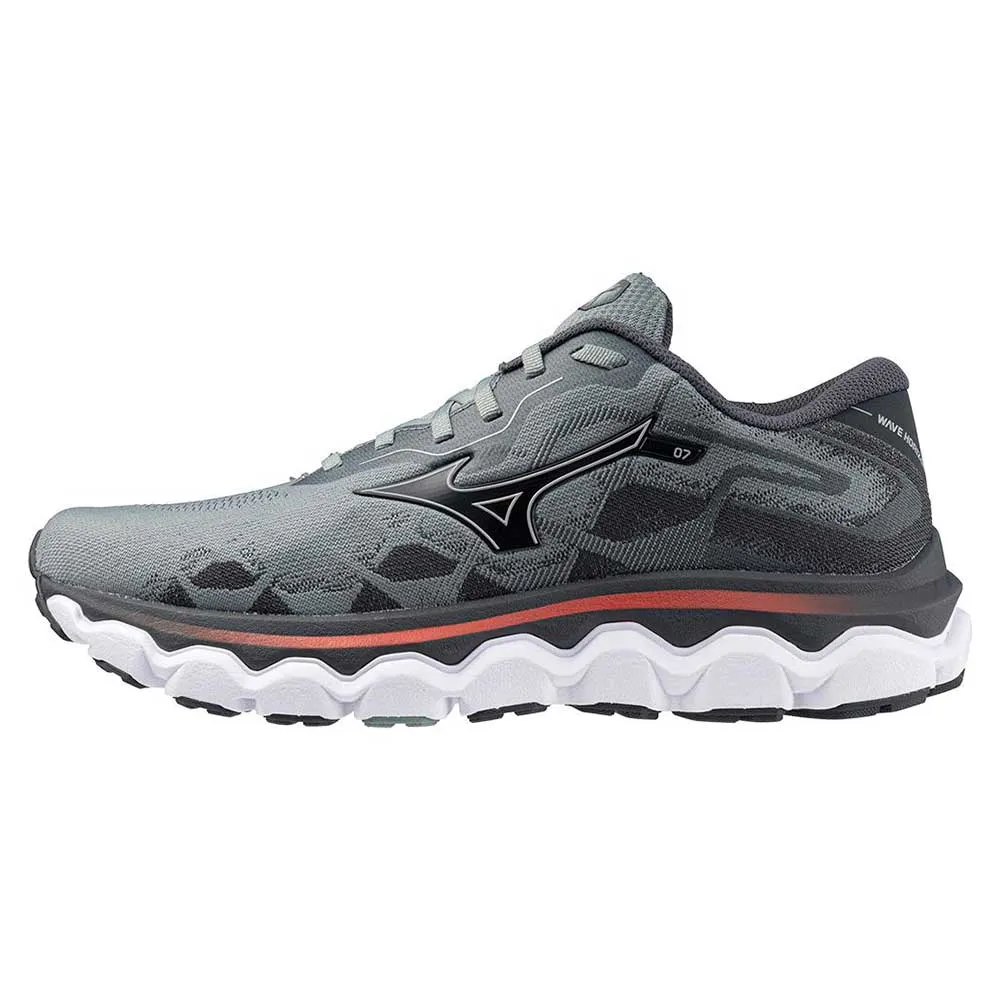 Men's Wave Horizon 7 Running Shoe - Lead/Nickel - Regular (D) single - layer sole shoes full - sizes