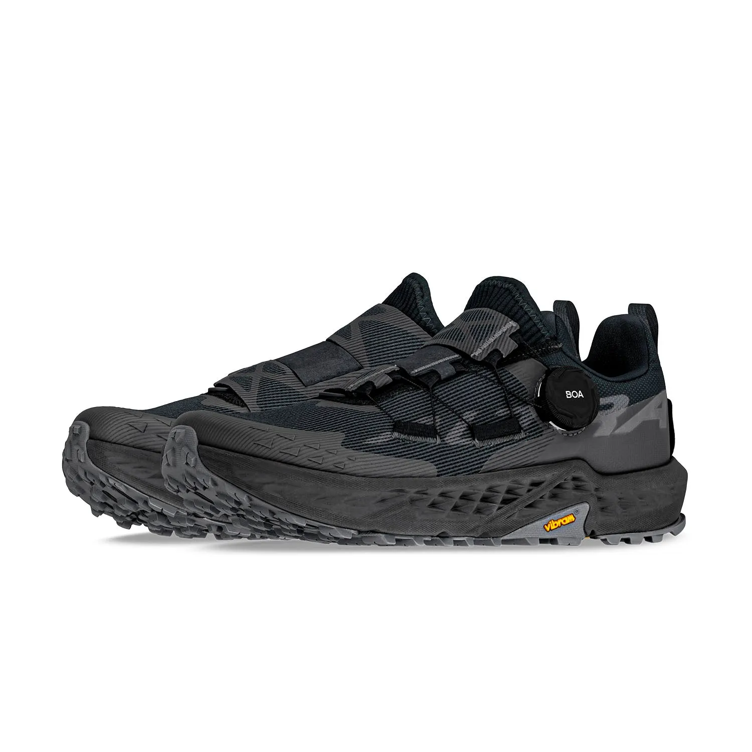 Men's Timp 5 BOA Trail Running Shoes Black Thermoregulating Liner