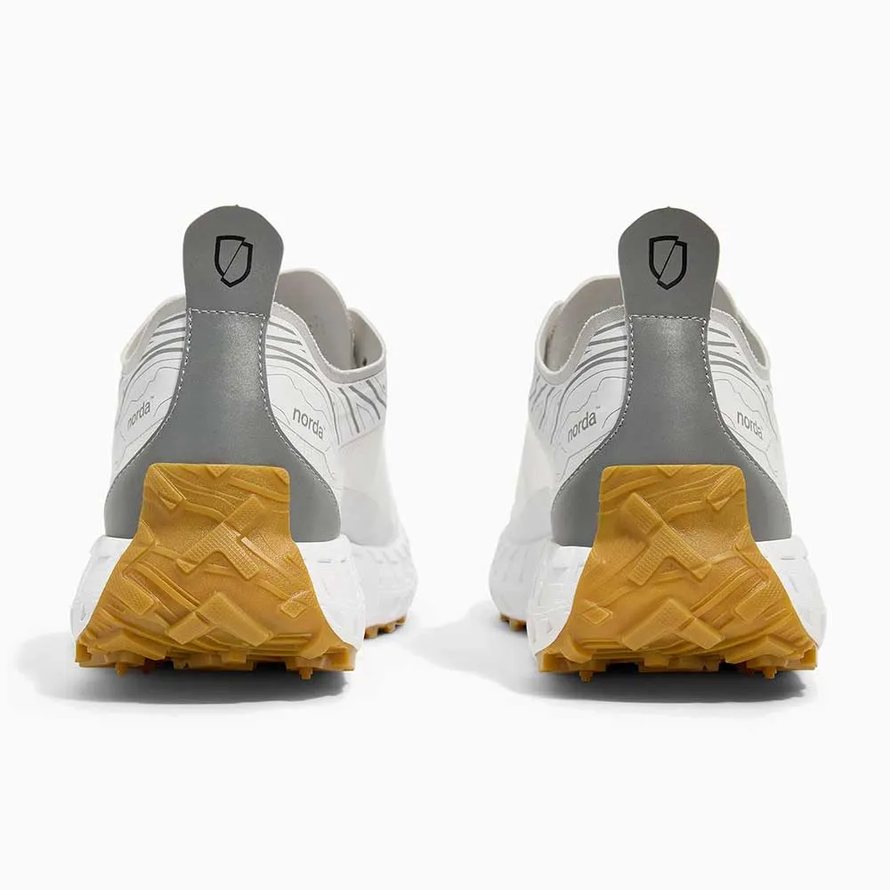 Ergonomic Design mid cut trail sneakers Men's 001A Running Shoe - White Gum - Regular (D)