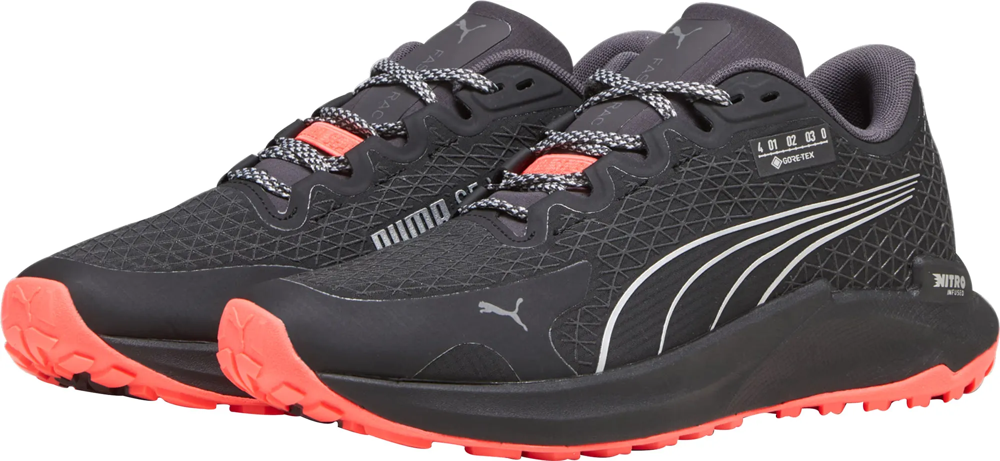 Puma Fast-Trac Nitro GORE-TEX Womens Trail Running Shoes - Black Seamless Comfort